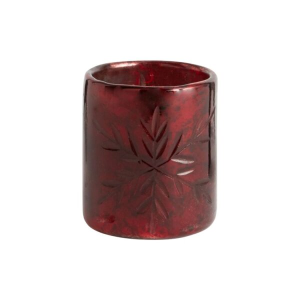 DARK RED GLASS VASE - Imagen 4