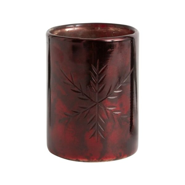 DARK RED GLASS VASE - Imagen 2